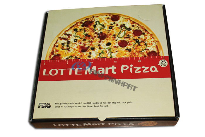 In hộp giấy – Hộp Pizza Lotte Mart