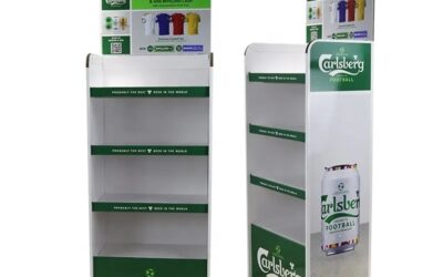 Sản xuất kệ giấy trưng bày bia 4 tầng tùy chỉnh theo yêu cầu