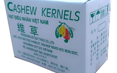 In thùng carton đựng hạt điều nâng cao giá trị xuất khẩu